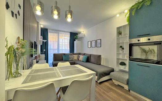Стильная двухкомнатная квартира в новом блоке комплекса Sunny View Central, Солнечный Берег ID: 114664